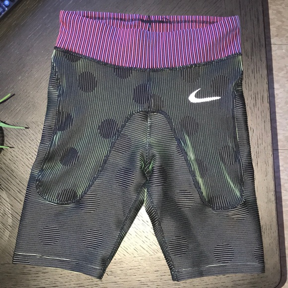off white nike biker shorts